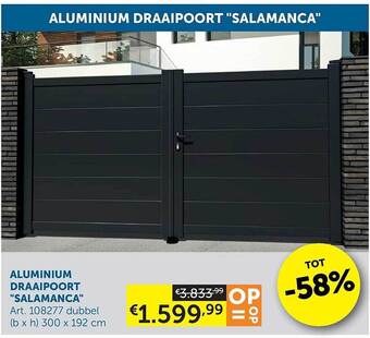 Zelfbouwmarkt Aluminium Draaipoort aanbieding