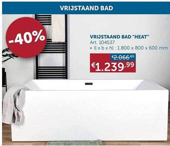 Zelfbouwmarkt Vrijstaand Bad aanbieding