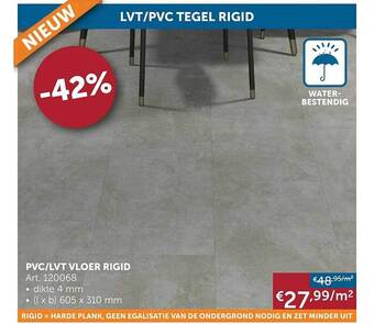 Zelfbouwmarkt Pvc Lvt Vloer Rigid aanbieding