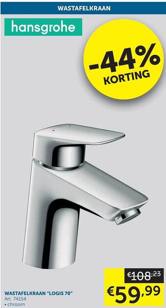 Zelfbouwmarkt Wastafelkraan aanbieding