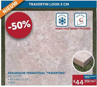 Zelfbouwmarkt Keramische Terrastegel aanbieding
