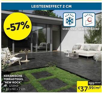 Zelfbouwmarkt Keramische Terrastegel aanbieding