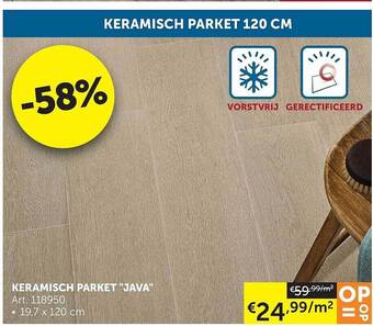 Zelfbouwmarkt Keramisch Parket aanbieding