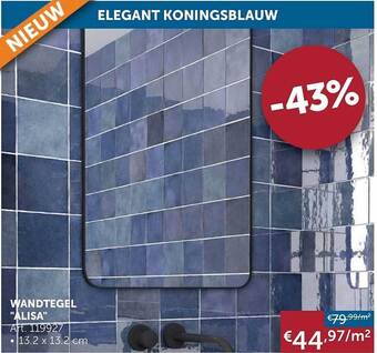 Zelfbouwmarkt Wandtegel aanbieding