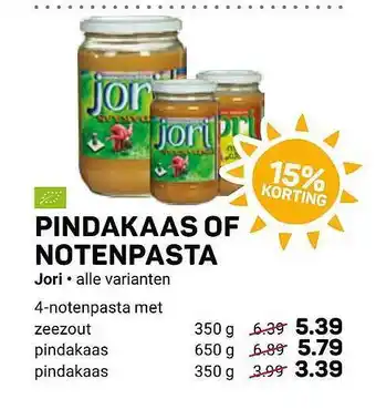 Pindakaas of notenpasta