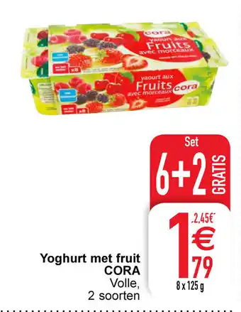 Cora Cora Yoghurt met fruit aanbieding