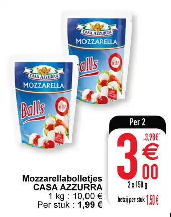 Cora Casa Azzurra Mozzarellabolletjes aanbieding