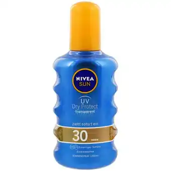 Action Nivea zonnespray Dry Protect aanbieding