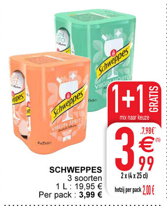 Cora Schweppes aanbieding