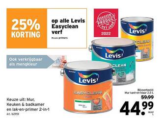GAMMA Levis easyclean verf aanbieding