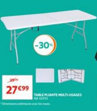 Auchan Table pliante multi-usages aanbieding