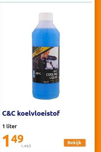 Action C&c koelvloeistof aanbieding