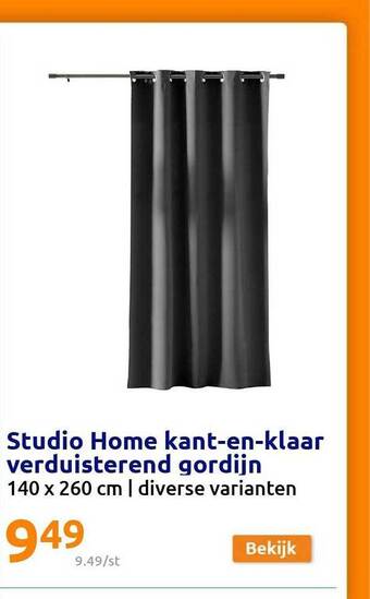 Action Studio home kantenklaar verduisterend gordijn aanbieding