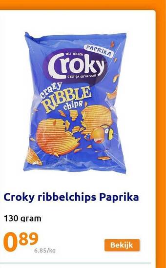 Croky ribbelchips paprika