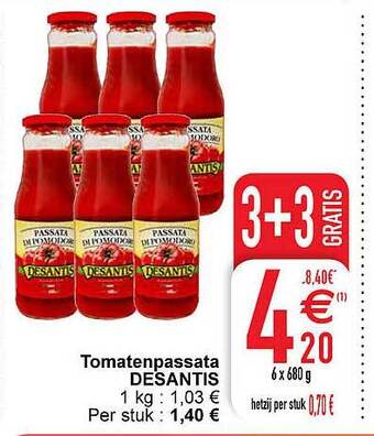 Cora Tomatenpassata desantis aanbieding