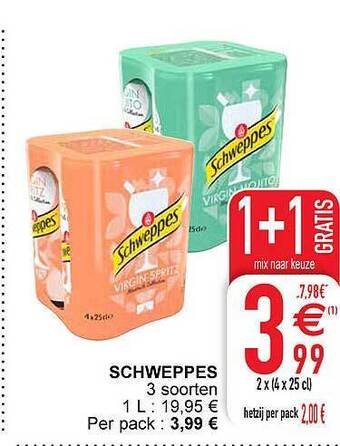 Cora Schweppes aanbieding