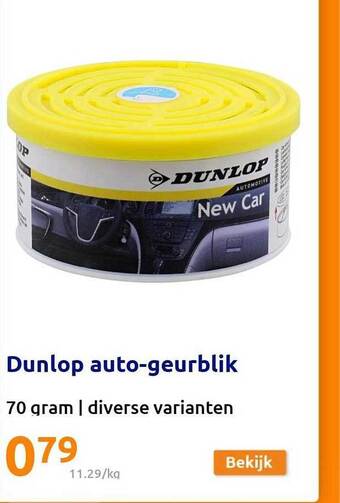 Action Dunlop autogeurblik aanbieding