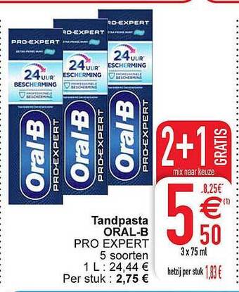Tandpasta oralb