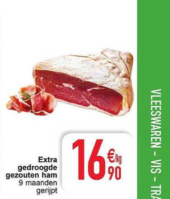 Cora Extra gedroogde gezouten ham aanbieding
