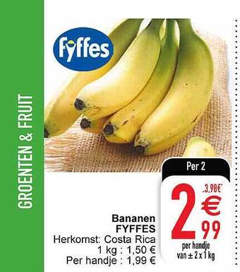 Cora Bananen fyffes aanbieding