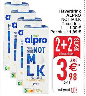 Cora Haverdrink alpro aanbieding