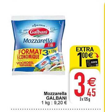 Cora Mozzarella galbani aanbieding