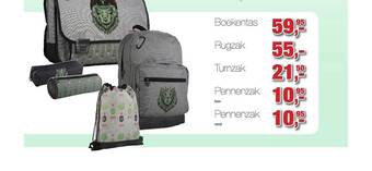 Paradisio Boekentas, rugzak, turnzak, pennenzak aanbieding