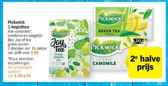 Albert Heijn Pickwick 1-kopsthee aanbieding