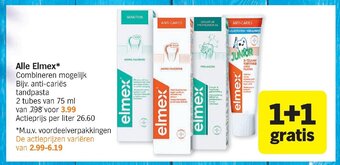 Albert Heijn Alle elmex 75ml aanbieding