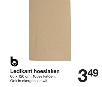 Zeeman Ledikant hoeslaken 60 x 120cm aanbieding