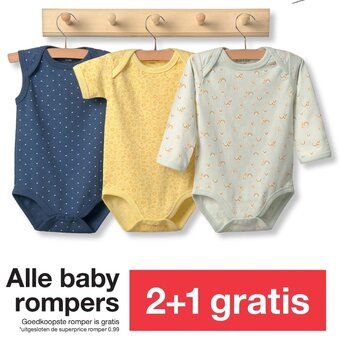 Zeeman Alle baby rompers aanbieding