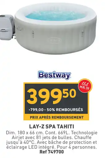 Trafic Bestway Lay-Z Spa Tahiti 180 x 66 cm aanbieding