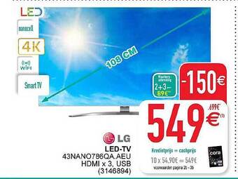 Cora Lg ledtv aanbieding