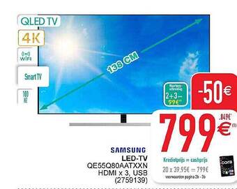 Cora Samsung ledtv aanbieding