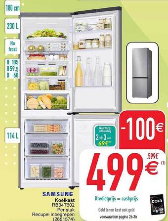 Cora Samsung koelkast aanbieding