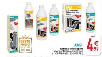 Cora Hg gamma ontstoppers aanbieding