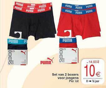 Cora Set van 2 boxers voor jongens aanbieding