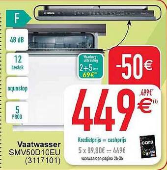 Cora Vaatwasser aanbieding