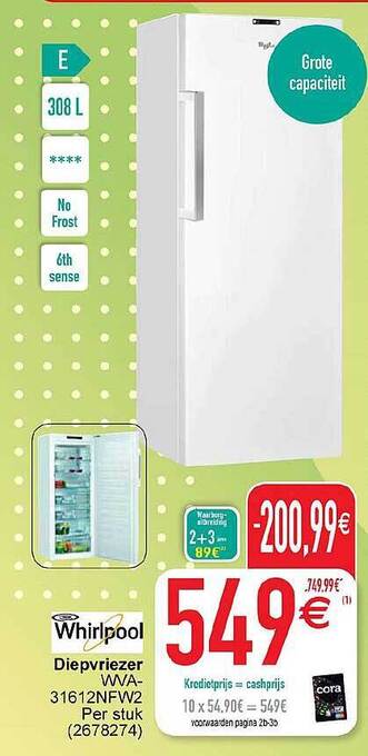 Cora Diepvriezer aanbieding