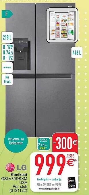 Cora Lg koelkast aanbieding