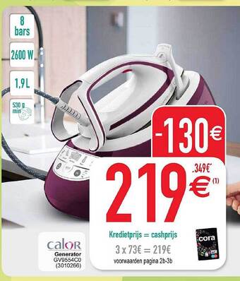 Cora Calor generator aanbieding
