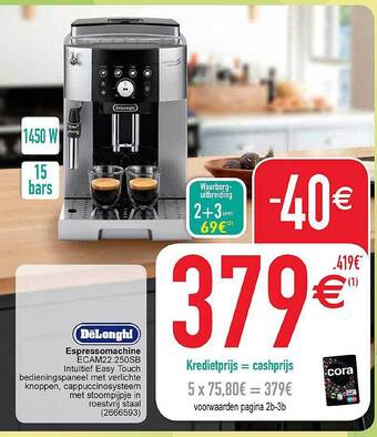 Cora Espressomachine aanbieding
