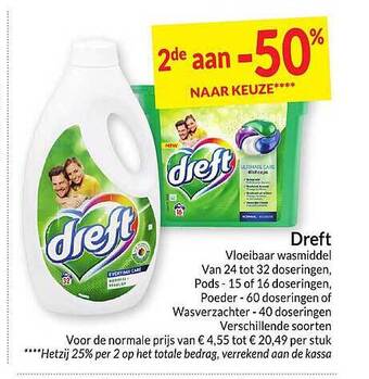 Intermarché Dreft vloeibaar wasmiddel aanbieding