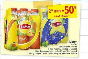 Intermarché Lipton ice tea aanbieding