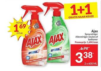 Intermarché Ajax sprayreiniger, allesreiniger, keuken of badkamer aanbieding