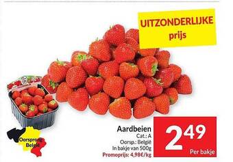 Intermarché Aardbeien aanbieding