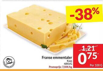 Intermarché Franse emmentaler kaas aanbieding
