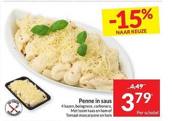 Intermarché Penne in saus aanbieding