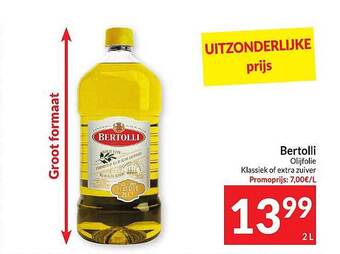 Intermarché Bertolli olijfolie aanbieding
