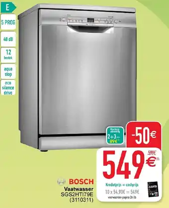 Cora Bosch Vaatwasser SGS2HTI79E aanbieding